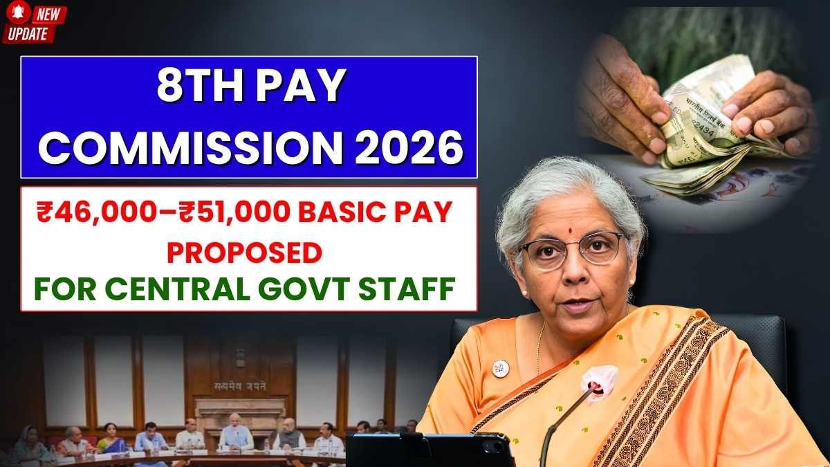 8th Pay Commission: ₹46,000–₹51,000 Minimum Basic Pay Proposed, Benefits Breakdown Inside